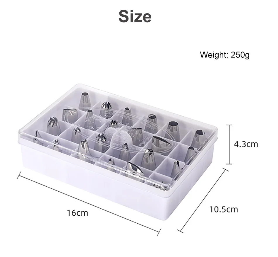 Baispo 25 шт./компл. набор наконечников для украшения торта гаджет для украшения торта лепестковый наконечник в форме кондитерских глазурей Набор насадок кондитерские изделия