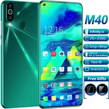 M 40 четырехъядерный 6,6 дюймов HD камера Android 6,1 2G+ 32G gps 3g мобильный телефон для звонков UK профессиональный модный смартфон