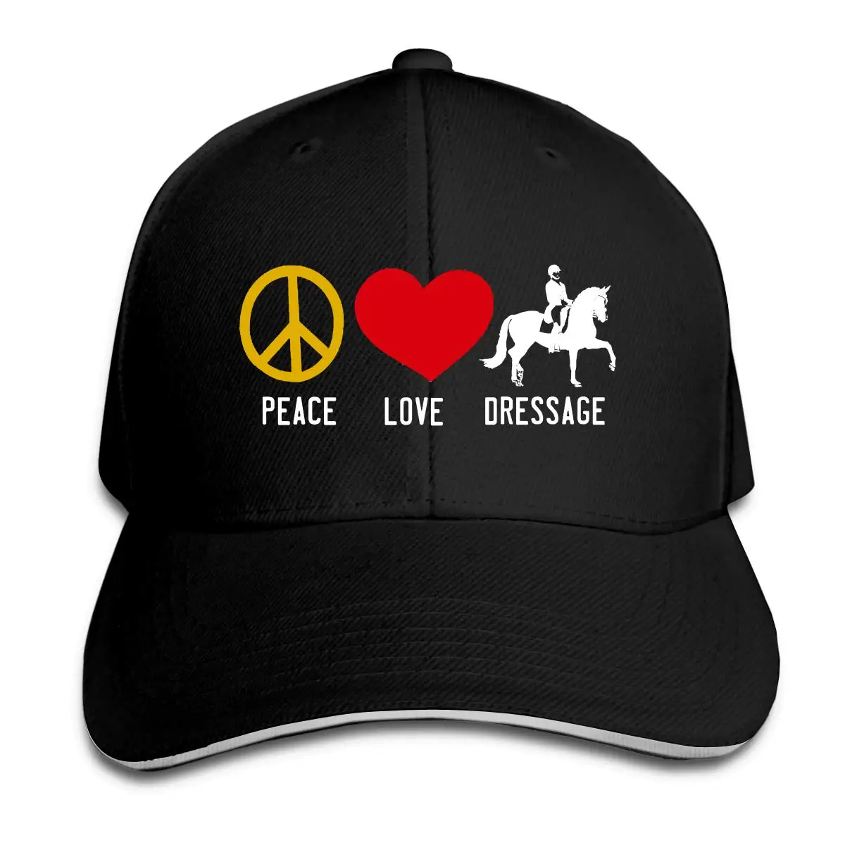 Шапки унисекс Peace Love Horses, шляпы дальнобойщика, бейсболки для папы, Кепка водителя
