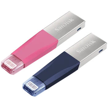 

Sandisk iXPAND USB 3.0 OTG Flash Drive 64GB Lightning to Metal Pen Drive 128GB 256GB U Disk For iPhone iPad iPod Memory Stick