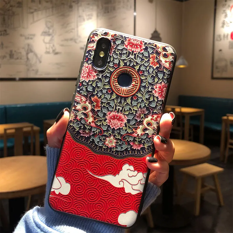 Чехол с 3D Цветочным Тиснением для Xiaomi Mi 10T 10 Ultra Pro 9 8 Lite Mix 3 2S Redmi K30 K20 Note 9S POCO X2 мягкий
