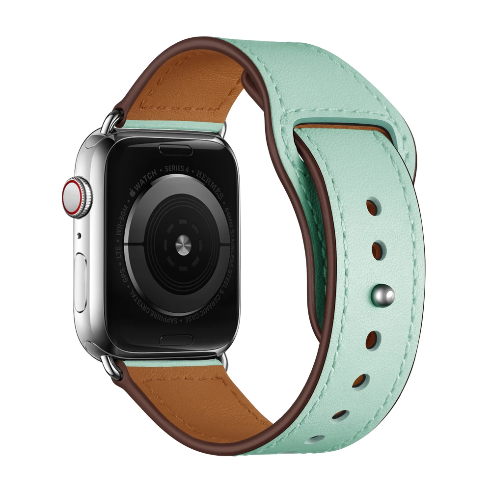 Ремешок для часов из натуральной кожи для apple watch 1 2 3 4 5 iwatch ремешок для часов 38 мм 42 мм 40 мм 44 мм