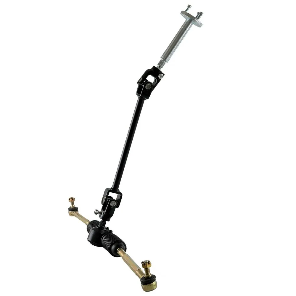 320MM Steering Gear Wheel Tie Rod Rack Pinion U Joint Tie Rod Adjustable Shaft Assembly Kit GO KART ATV UTV Buggy (3)
