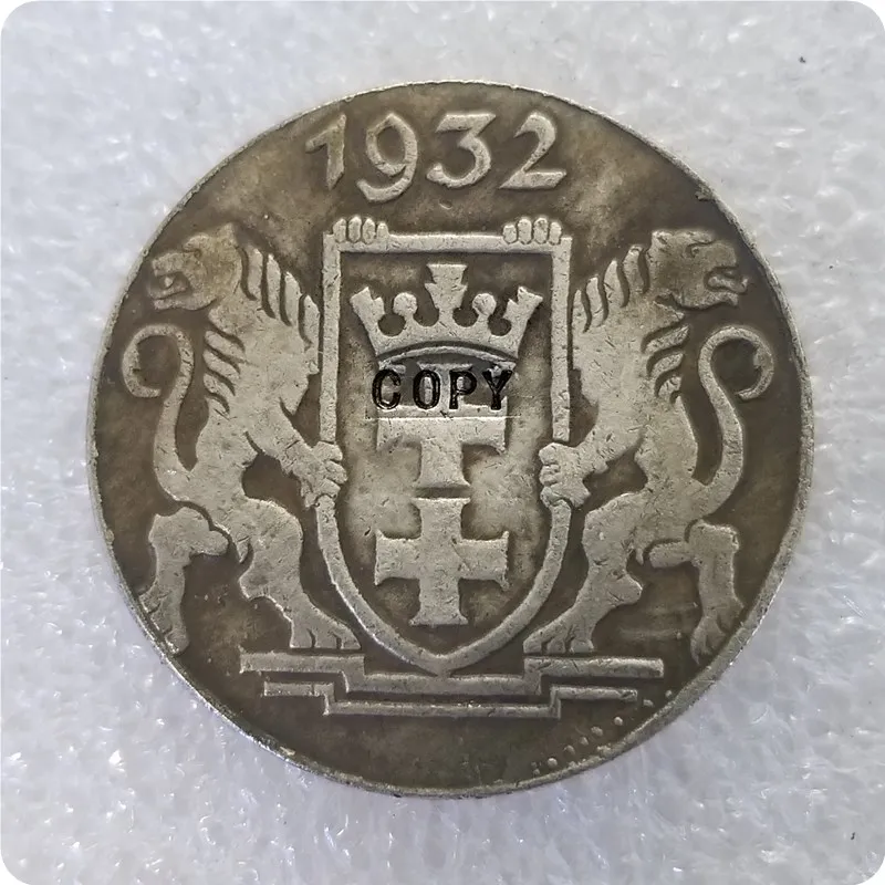 1932-POLAND-5-GULDEN-KRANTOR-DANZIG-COIN копия