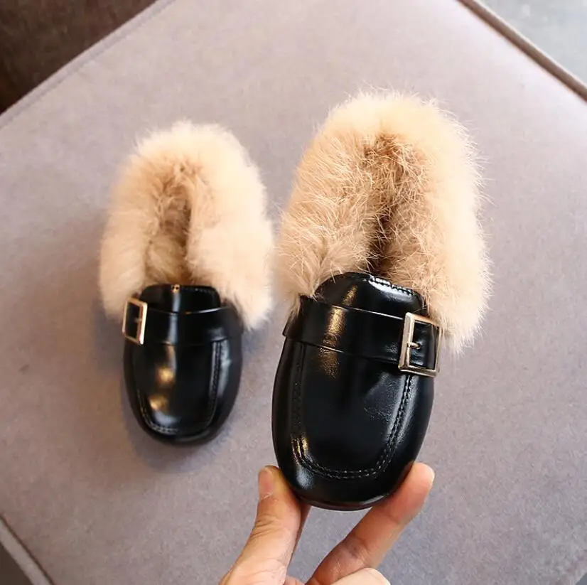 Модная детская повседневная обувь; кожаные теплые ботинки для маленьких девочек; детская обувь; брендовая спортивная зимняя обувь для принцесс; детские кроссовки
