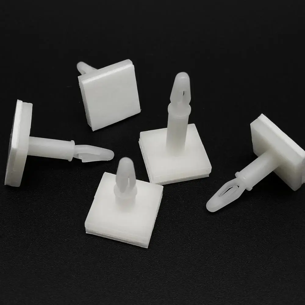 50pcs Adhesive Glue Nylon Plastic Standoff Spacer Stick Insert Lock Snap in Bolt Fixed Support PCB for 3mm Hole 1.6mm Chassis rivets and fasteners