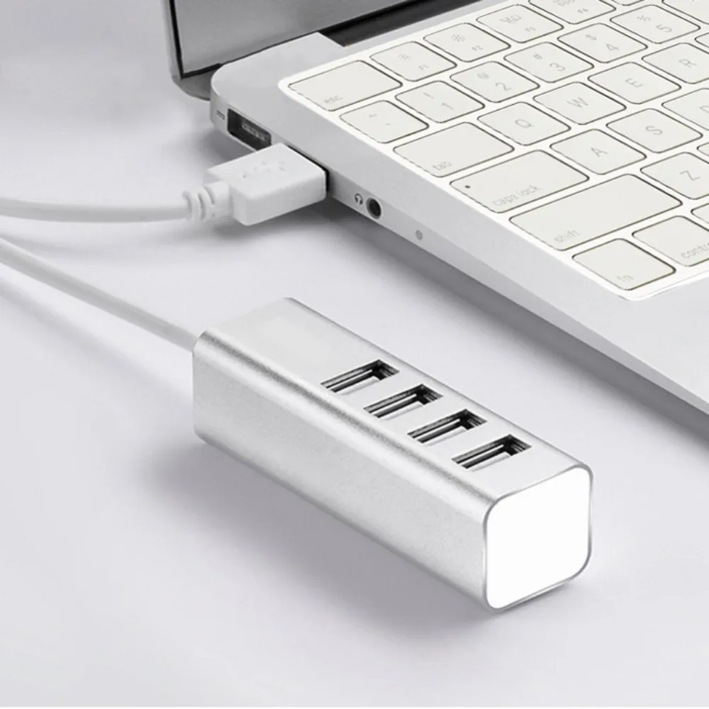 High Compatibility 4-Port USB 2.0 Hub 480 Mbps Transfer Ultra-Slim Data USB Hub For XP/VISTA /Windows 7/MAC OS 9.X/10.X /Linux