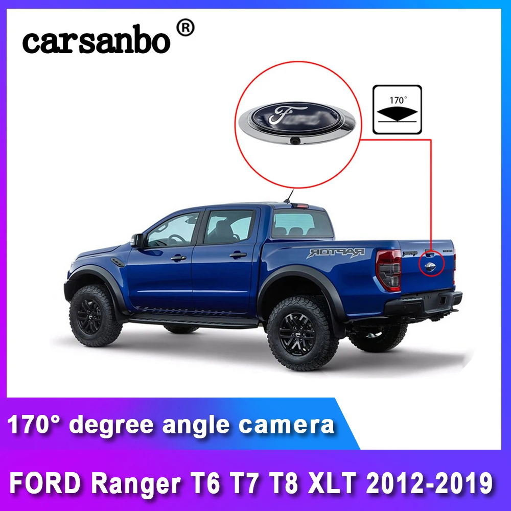 Carsanbo Высококачественная камера заднего вида для логотипа Ford с двойным