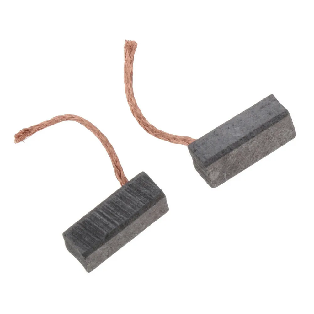 2pcs 7x8x19mm Carbon Brush Motor Carbon Brushes Kit For Electric Angle Grinder Part Power Tool Replacement Accessories Black