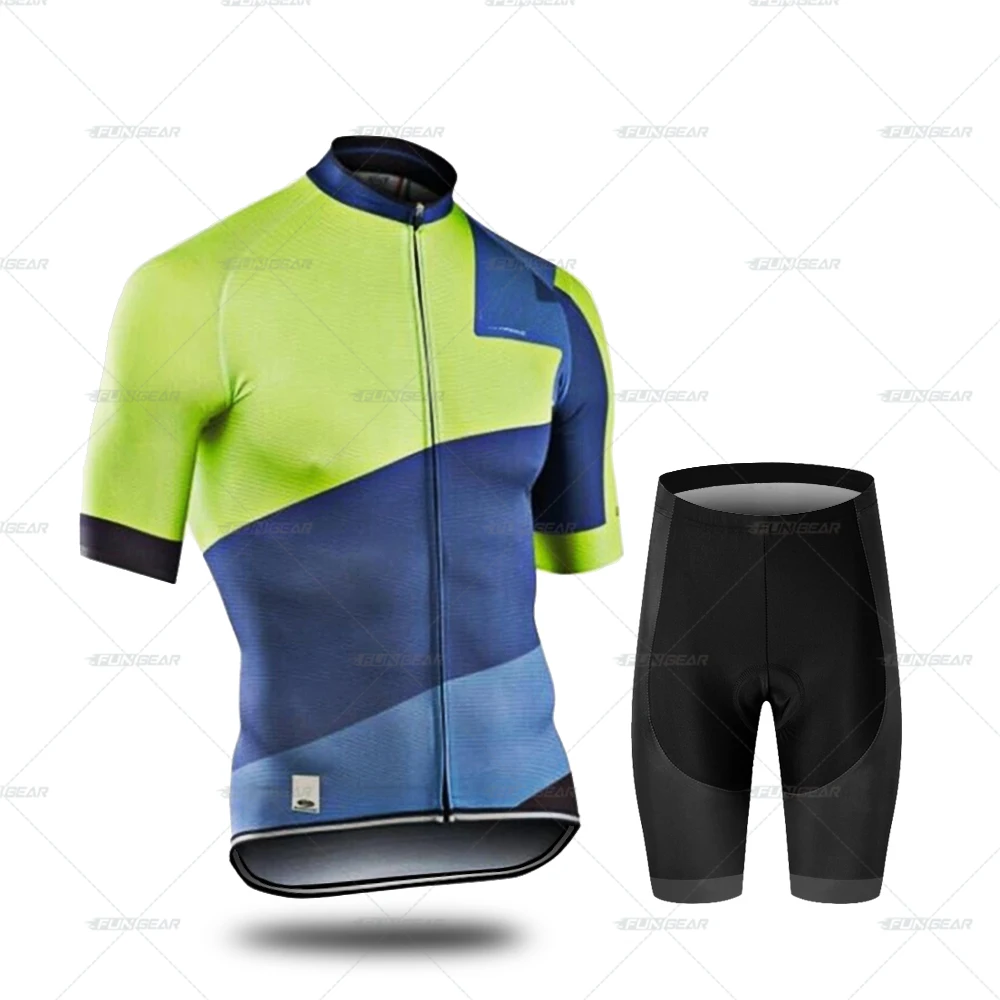 Normal Cycling Set Мужская велосипедная майка, набор, одежда для верховой езды, NW, дышащая мужская MTB велосипедная одежда, нагрудник, мужские короткие леггинсы, костюмы, Солнцезащитная гелевая подкладка - Цвет: Normal Cycling Set