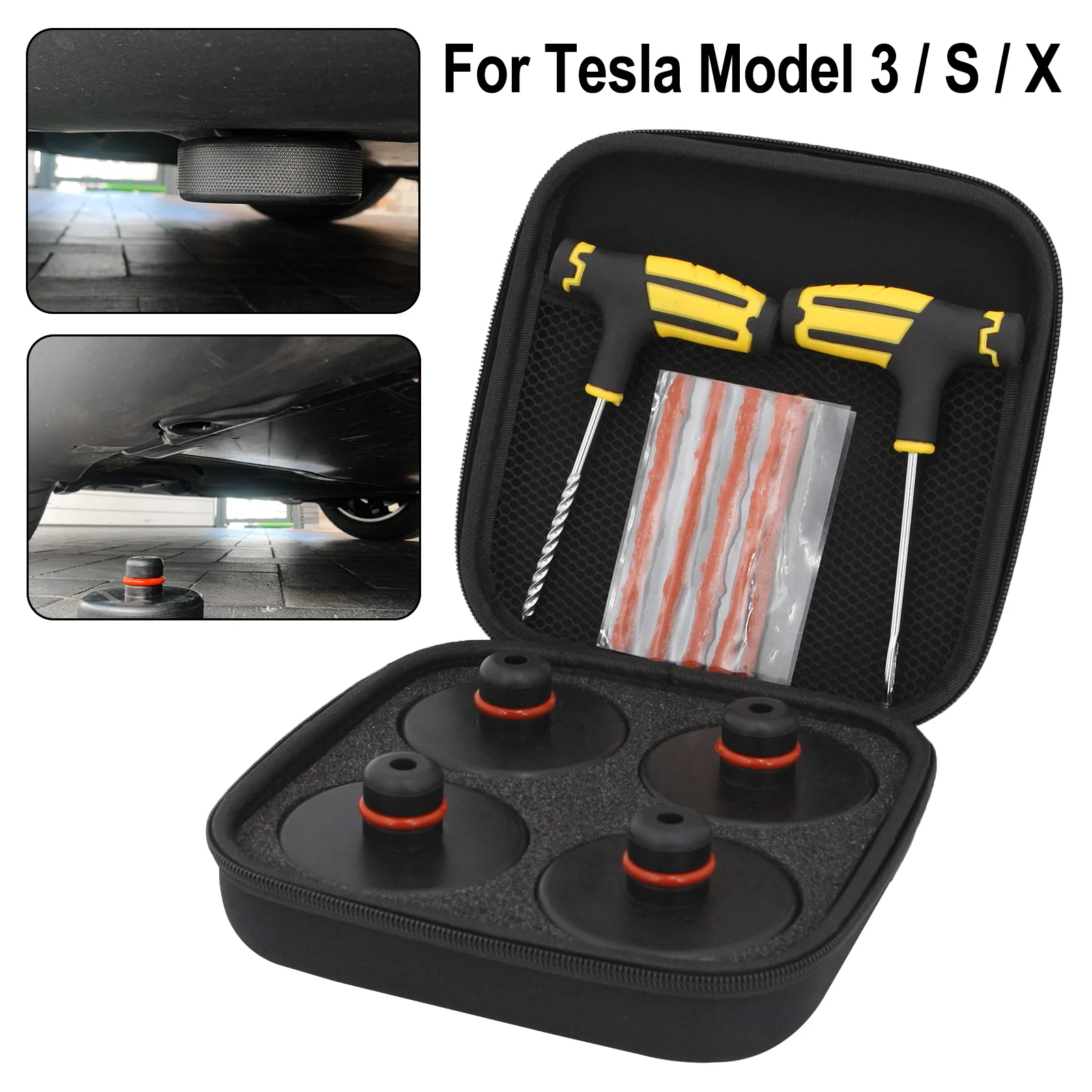 New Car Tire Repair Tool Kit Auto Accessories Lifting Rubber Jack Pad