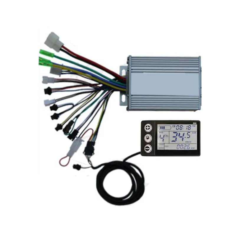 800W/1000W 24V 60V Electric Bicycle Controller Kits with 866 LCD