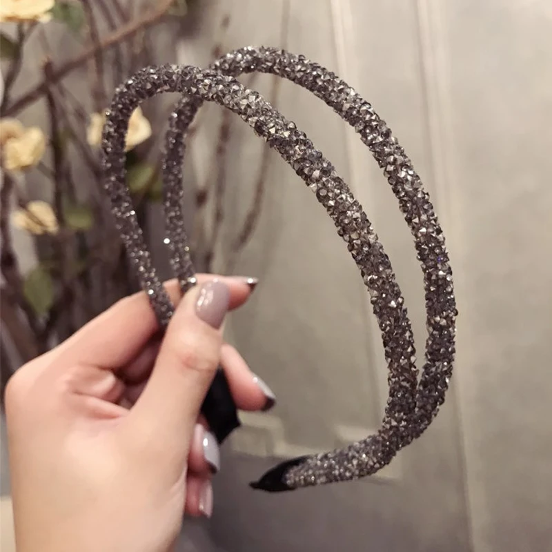 

Fashion Women's Head Hoop Retro Headwear Vintage Rhinestone Headband Head hoop Decor