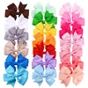 Nishine 10pcs/lot Grosgrain Ribbon Hair Bow with Clips Baby Girls Bow Hair Clip Hairpins Children Photo Shoot Hair Accessories ► Photo 3/6