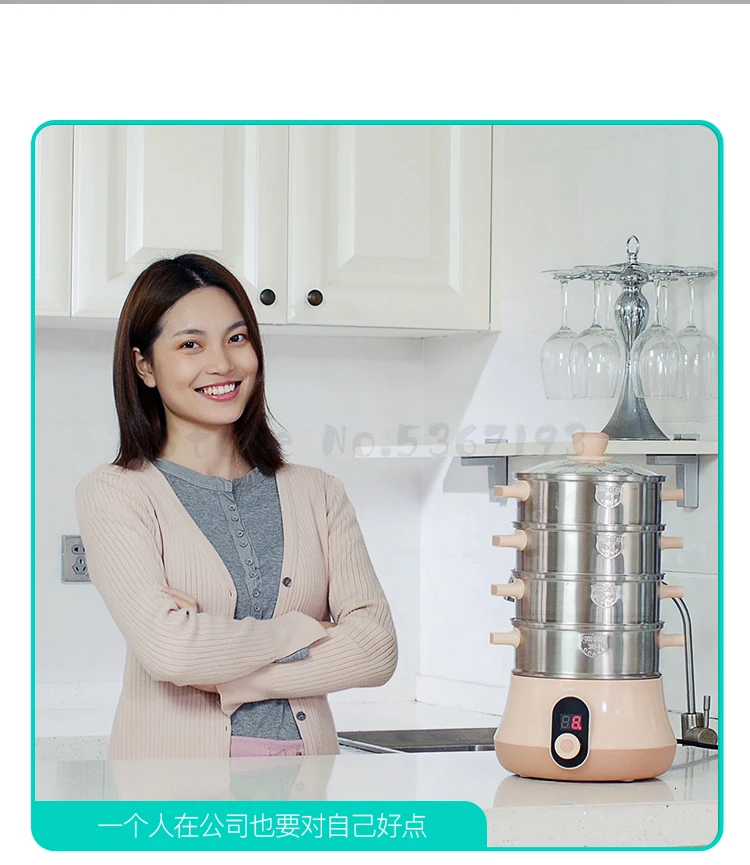 The TV shopping fast Eco Steam Boiler combination steamer home stainless steel do not String taste