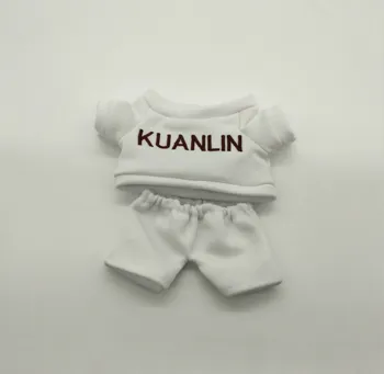

[MYKPOP]WANNA ONE: White T-shirt & Pants 2pcs Set for 20cm dolls (without Doll) KPOP LAI KUAN LIN Fans Collection SA19120507