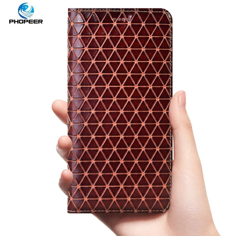 Luxury Diamond Genuine Leather Case For XiaoMi Redmi Note 10 10S Pro Max Magnetic Mobile Phone Flip Cover