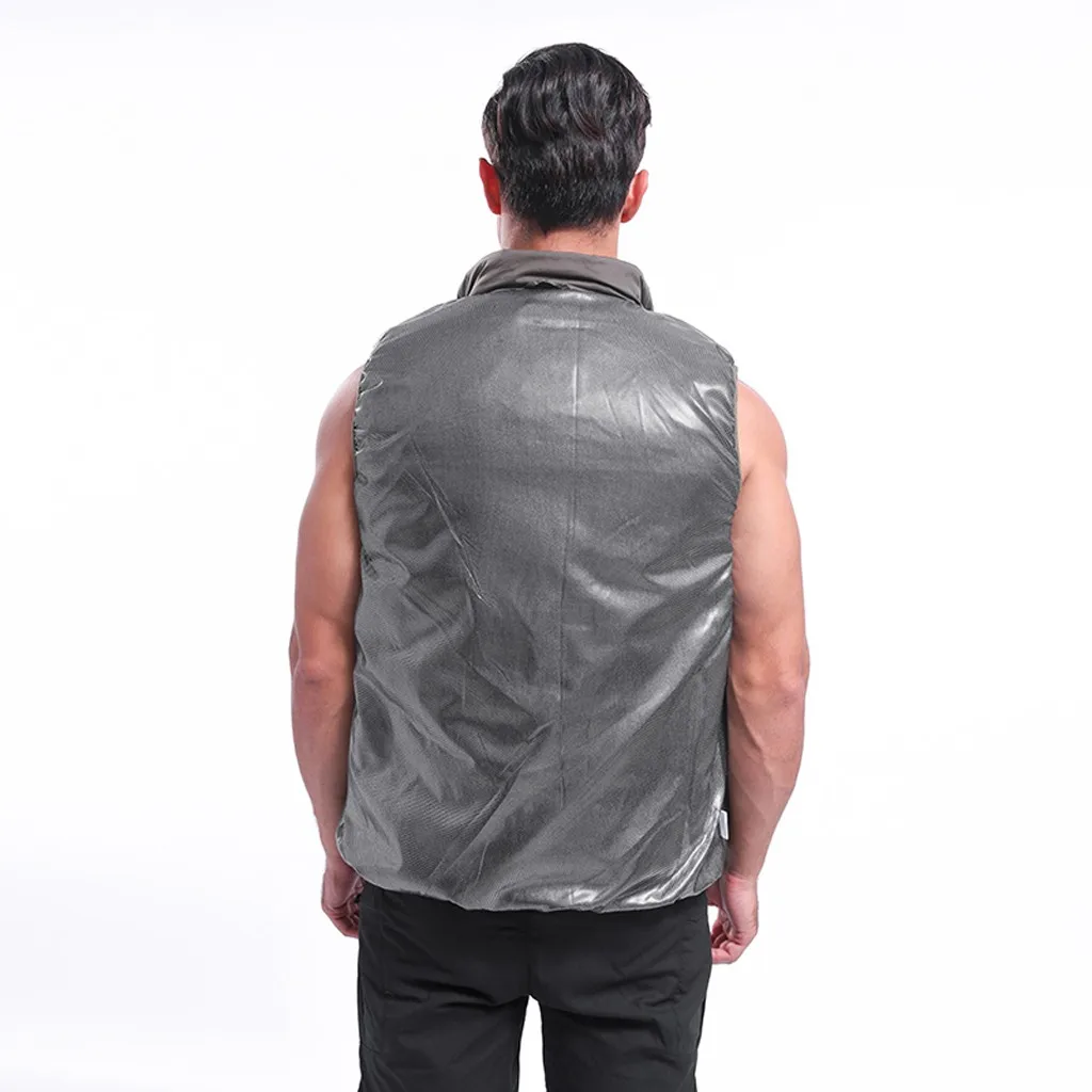 Chalecos para hombre, зимний жилет, мужской, умный, USB, теплый, пуховик, gilet homme erkek yelek kamizelka abrigos