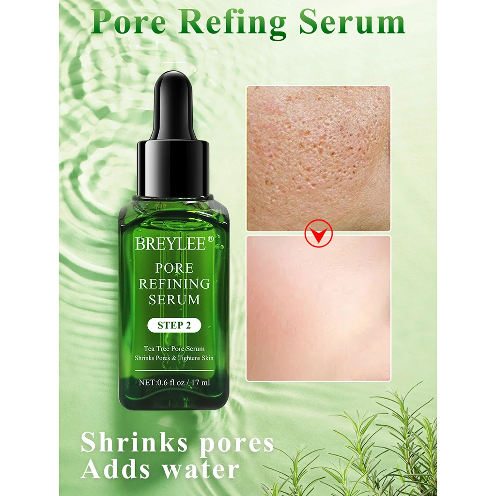 Precio Especial BREYLEE-suero reductor de poros, crema antienvejecimiento, Control de poros, cuidado de la piel, esencia de blanqueamiento en esencia hidratante QLXRwA9w1