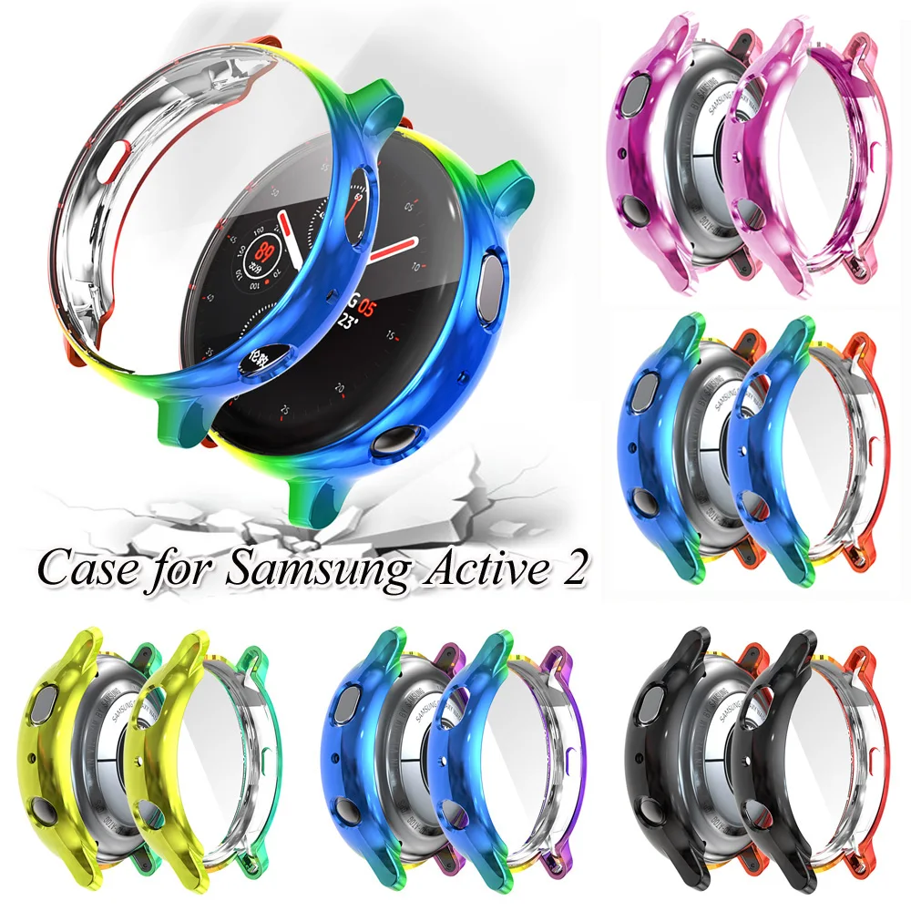 Новый Модный чехол для Samsung Galaxy Watch Active 2 40 44 мм бампер аксессуары защита полное