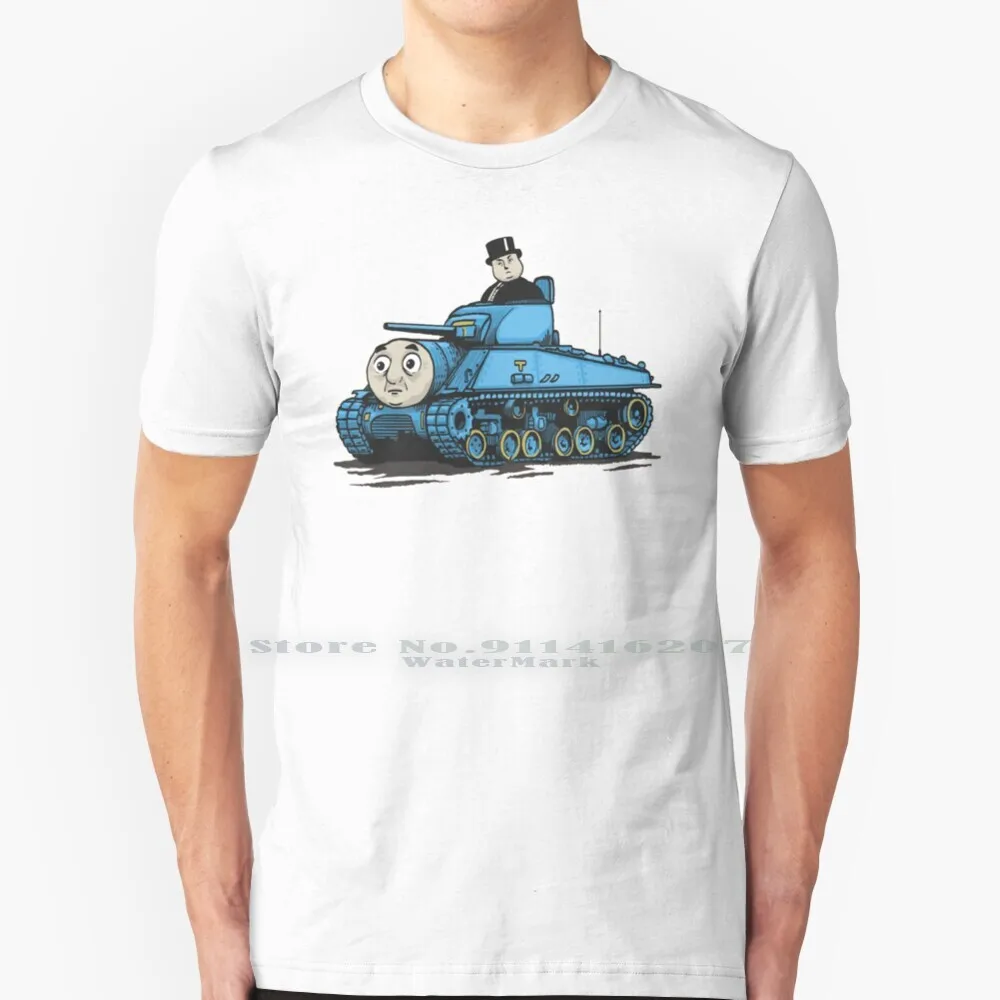 Thomas The Tank T Shirt 100% Puro Cotone Thomas The Tank Thomas The Tank Engine Kids Children Tank Funny Cartoon Blue Cartoons