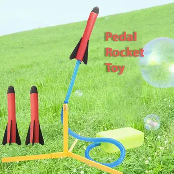 

Kuulee Children Rocket Launcher Toy Outdoor Pedal Play Air Flying Height Competition Single Double Players Gift for kids