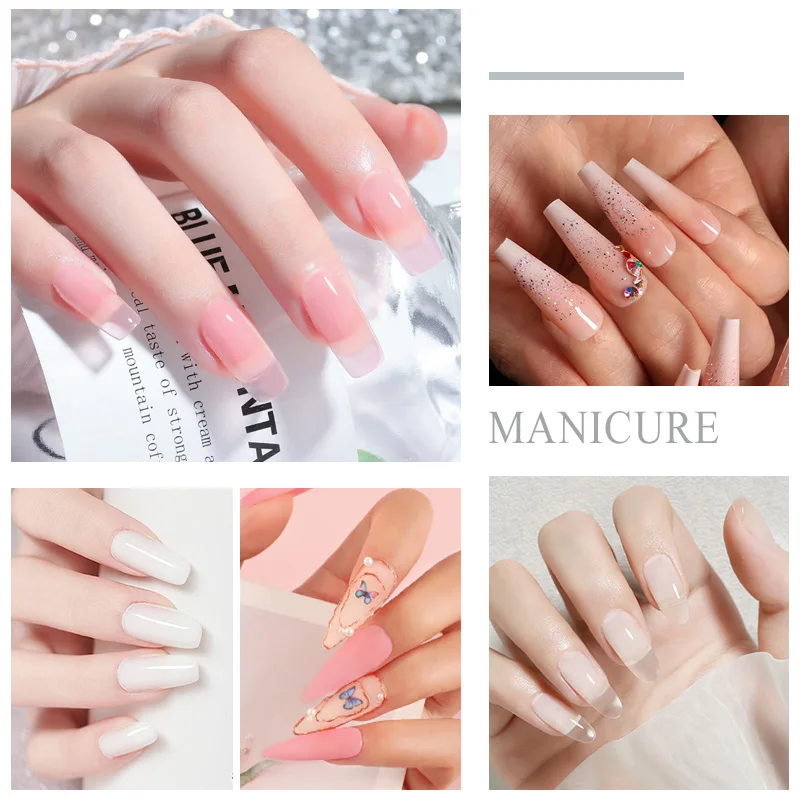 Full Nail Manicure Set Pro Acrylic Kit With Drill Machine Acrylic Liquid Nail Glue Glitter Powder Nail Tips Nail Art Tool Kit 6
