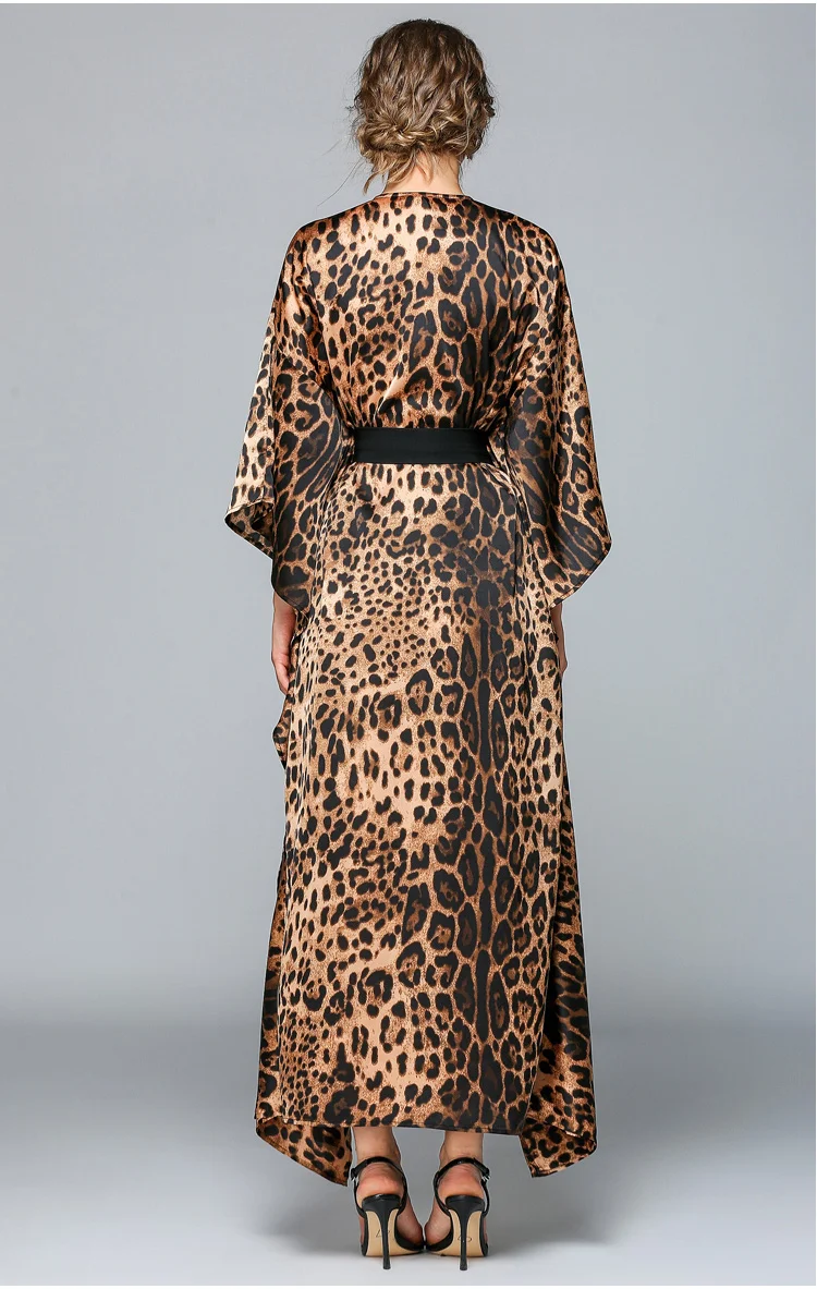 Leopard Abaya Robe Dubai Turkey Islam Kimono Cardigan Hijab Muslim Dress Kaftan Abayas For Women Jilbab Caftan Elbise Clothing