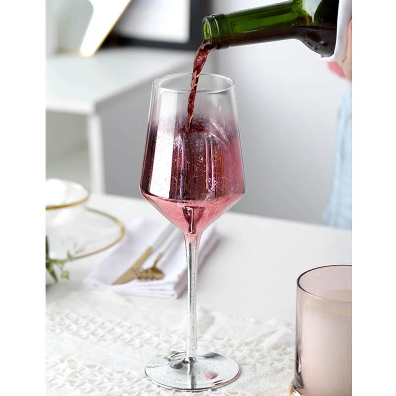 Lead-Free Champagne Goblets Creative Starry Sky Wine Glass Colorful Drink Cup Party Globet for Home Dinner
