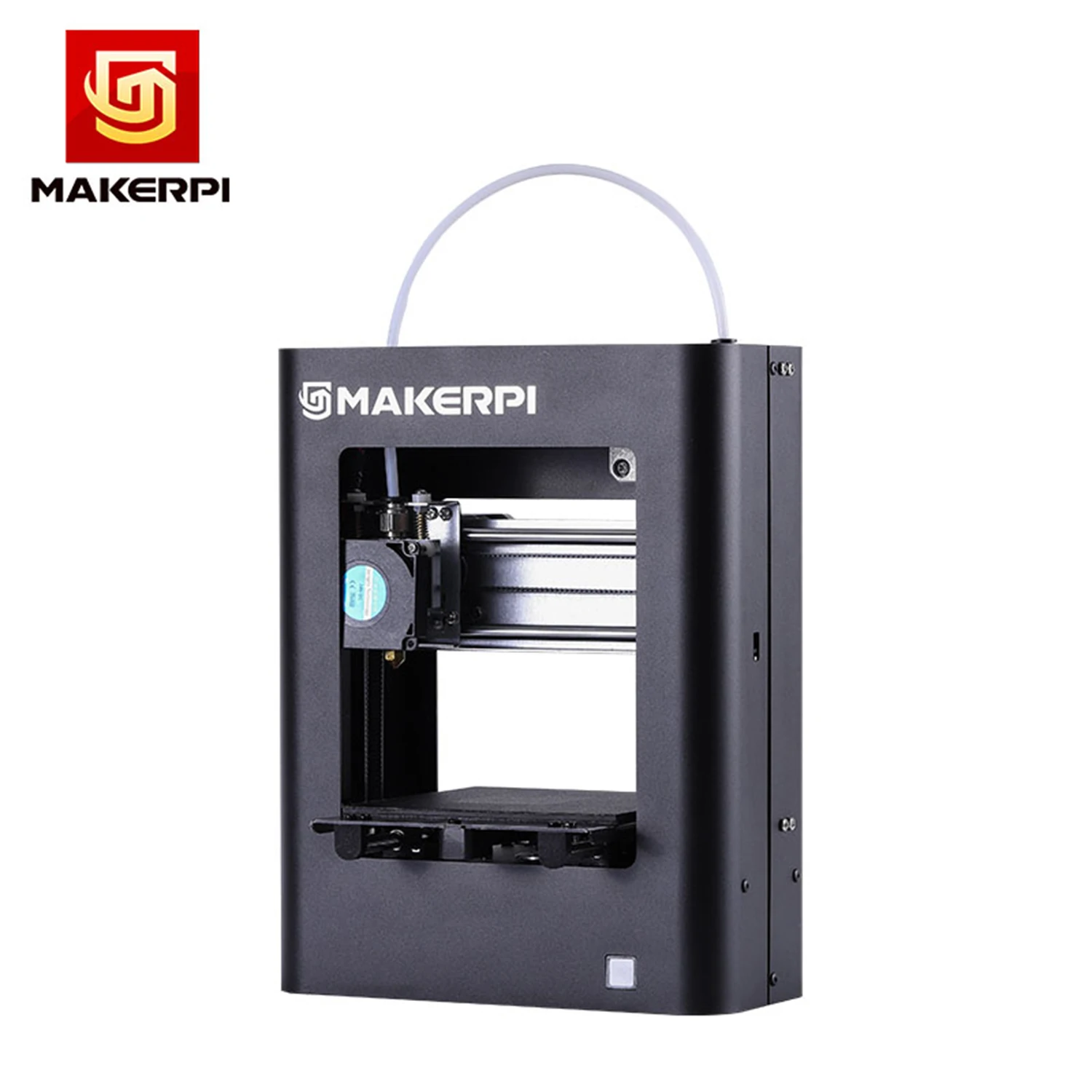 MakerPi M1 настольный мини 3d принтер Полностью Собранный 100*100*100 мм размер печати алюминиевая рамка однокнопочная печать смарт выравнивание