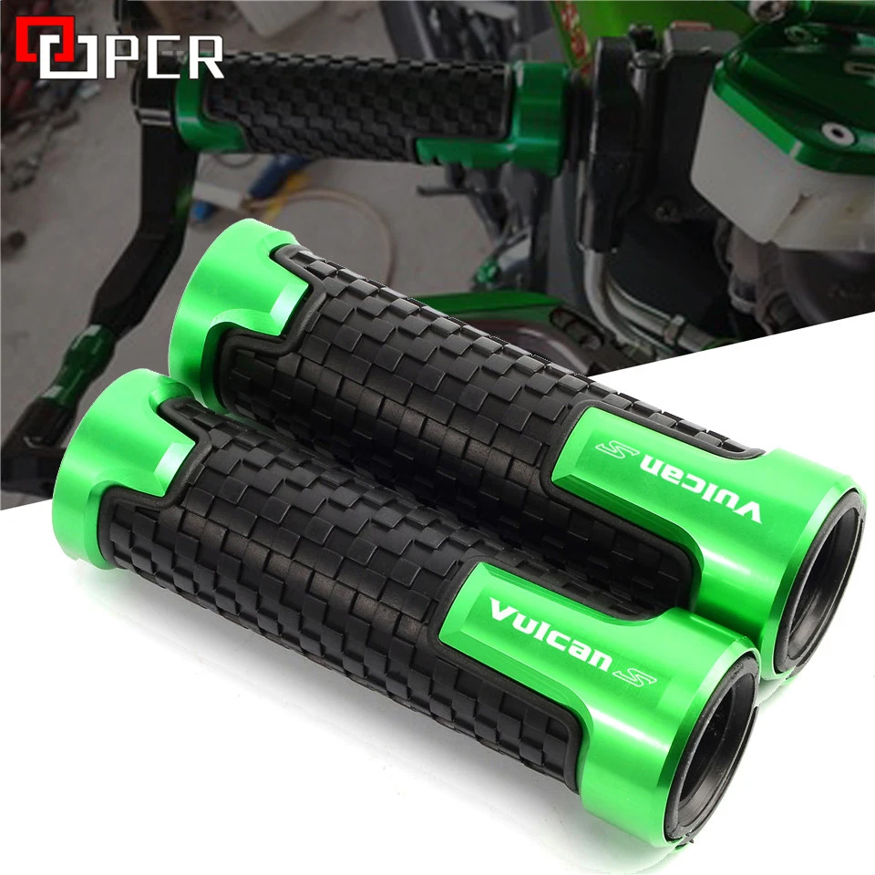 Мотоциклетные ручки 7/8 &quot22 мм CNC алюминиевый резиновый гелевый для Kawasaki VULCAN S 650 1000