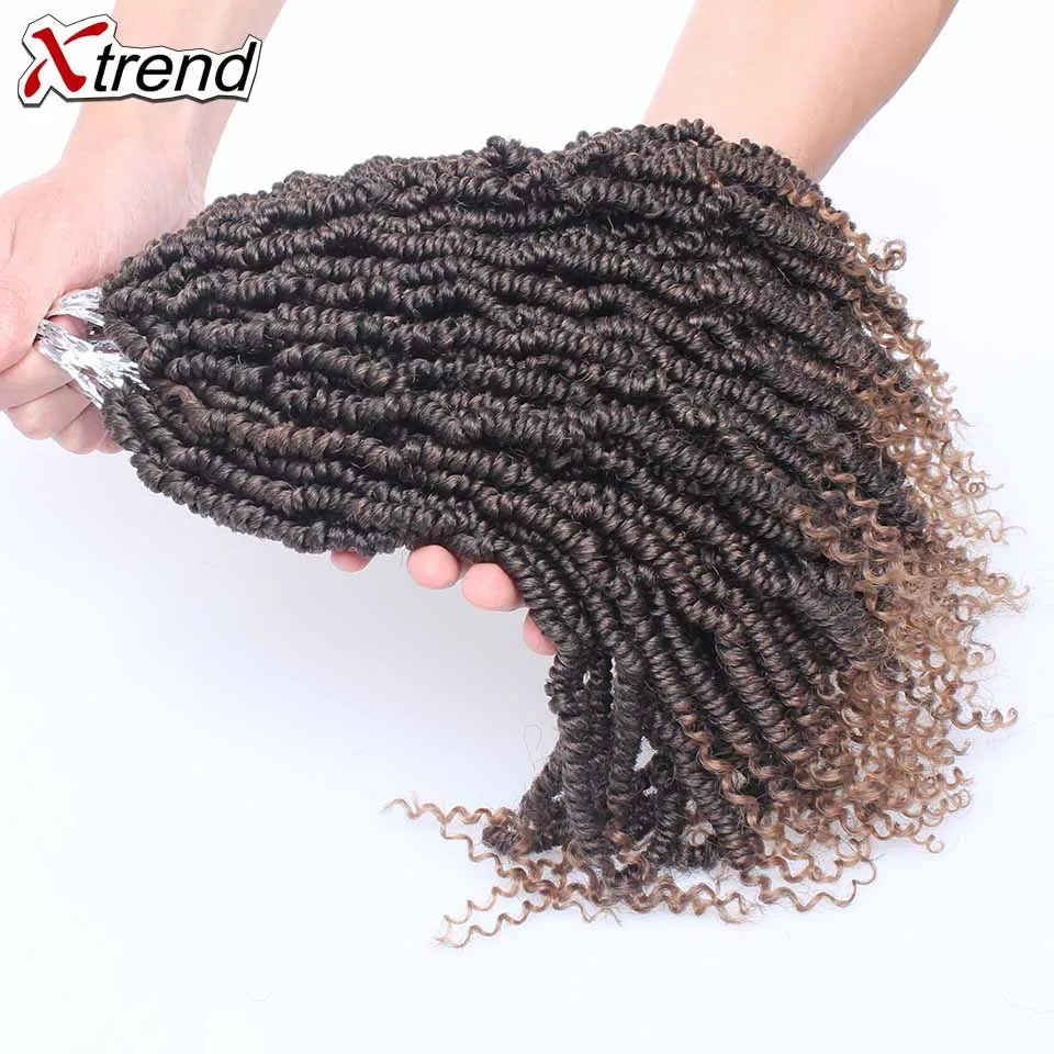 Xtrend Pre Twisted Spring Twist Synthetic Crochet Hair Extensions