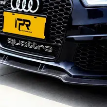 Автомобильный карбоновый передний бампер спойлер автомобильный диффузор Подходит для Audi A6 S6 RS6 C7 C7.5 2012 Автомобильный карбоновый передний бампер спойлер автомобильный диффузор Подходит для Audi A6 S6 RS6 C7 C7.5 2012