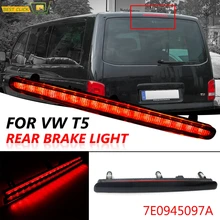 Luz de freno LED para coche, lámpara de parada de montaje trasera de alto nivel para VW Multivan Caravelle T5 2013-2019