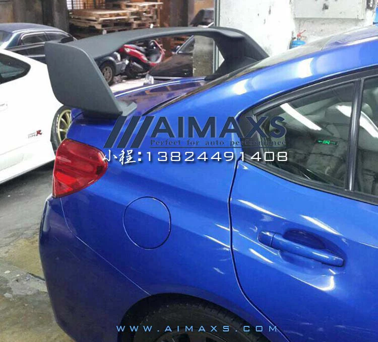 Для 2007 2016 Subaru Impreza WRX STI стиль задний багажник спойлер ABS Неокрашенный