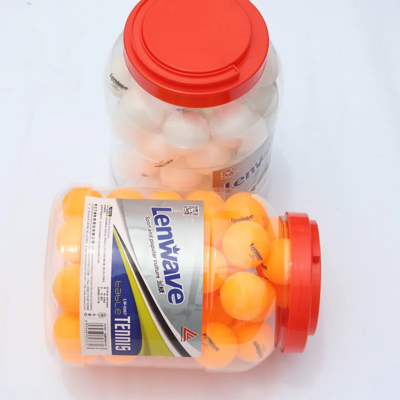 

Ping Pong Lenwave Barrel Ping Pong Sports Supplies Standard Training Only Ping Pong Students a Bucket 60 PCs