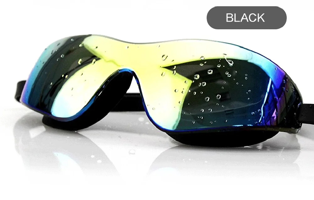 Large Frame Swimming Goggles Plating Swimming Glasses Anti-fog Waterproof UV Protection Professional Swim Glasses for Men Women