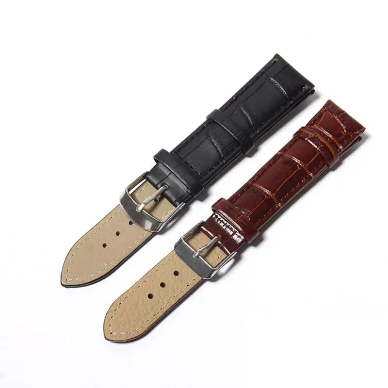 High Quality Women Men Watch Bands Leather Straps Belts 24mm 22mm 20mm 18mm 16mm 14mm 12mm New Watch Accessories Metel Buckle