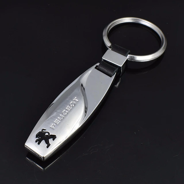 3D Water Drop Metal Auto Parts Keychain for Dongfeng Peugeot Key Chain Ring Car Styling 4S Shop Gifts | Украшения и аксессуары