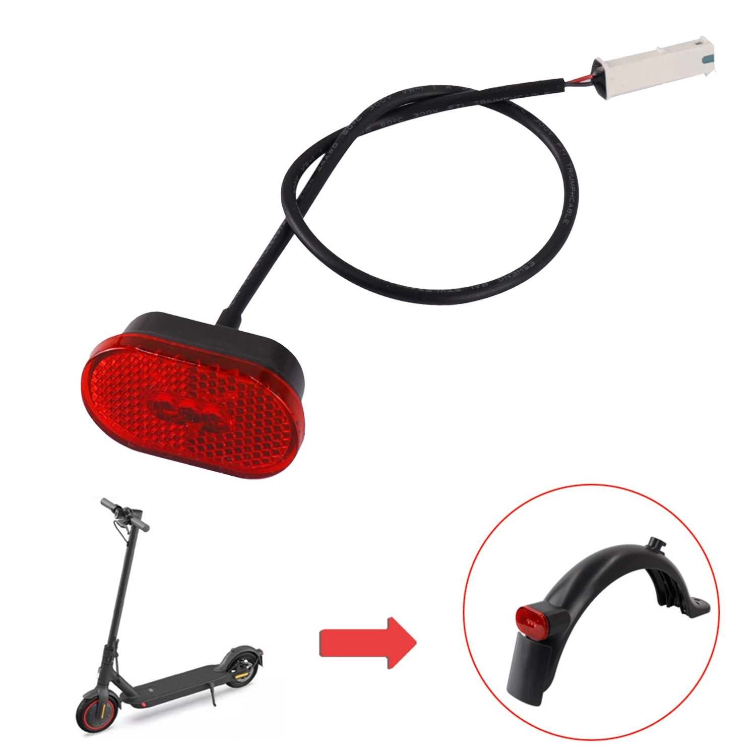 Rear Taillight Brake Light Taillamp for NEW PRO2 Electric Scooter Replacement 
