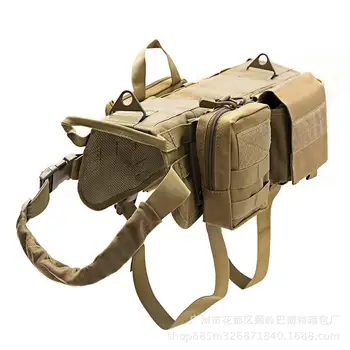 

Dog Training Equipment Large Dog Traction Rope Dog Backpack Large Dog Traction Rope Vest Suit Tactics
