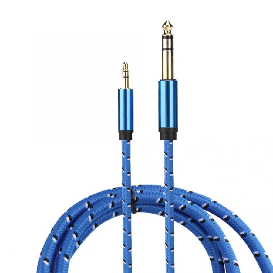 3.5mm Stereo Male to 6.35mm Audio Line for Amplifier Speaker Electric Guitar |