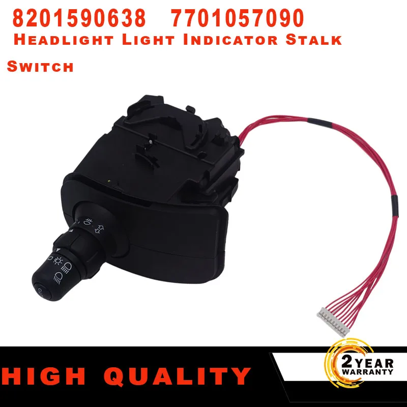 

8201590638 Car For Renault Kangoo Grand Modus Clio III 1.5dCi Headlight Light Indicator Stalk Switch 7701057088 7701057090