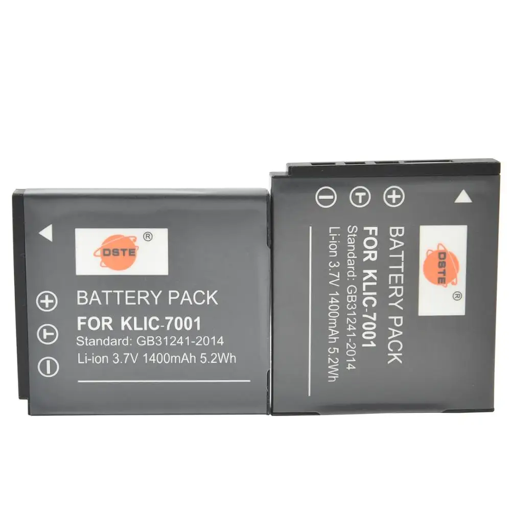 DSTE 2PCS KLIC-7001 Camera Battery for KODAK V550 V570 V610 V705 M753 M763 M853 M863 M893 M1063 | Электроника