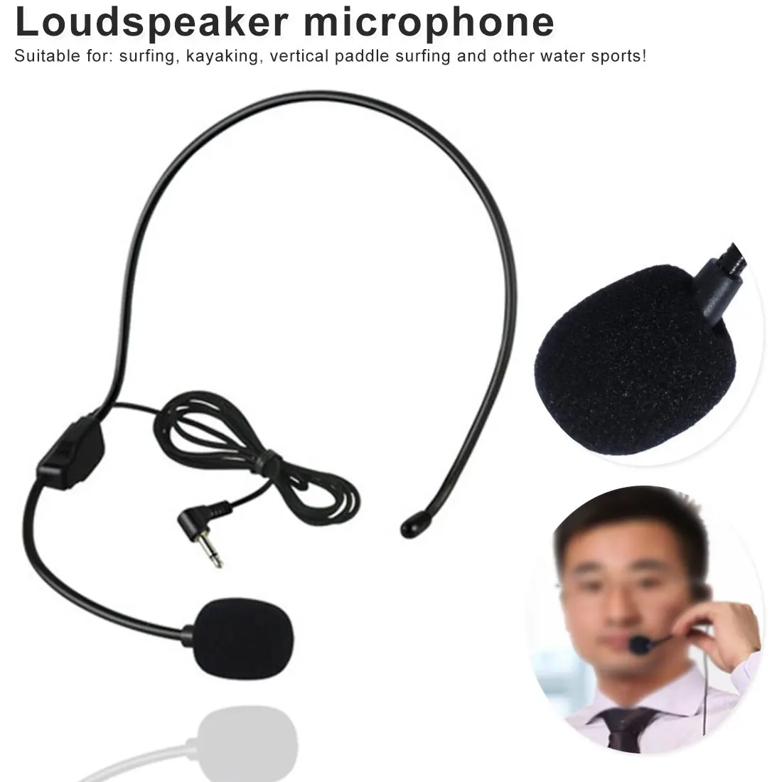 Микрофон с проводной гарнитурой для обучения гиду 3,5 мм разъем конденсатор с микрофоном для голосового усилителя динамик портативный