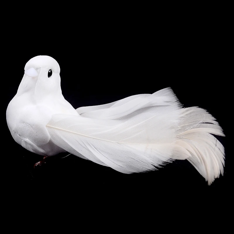 9Cm Mini fake birds artificial feather foam doves wedding decor venue ornamYJH2 