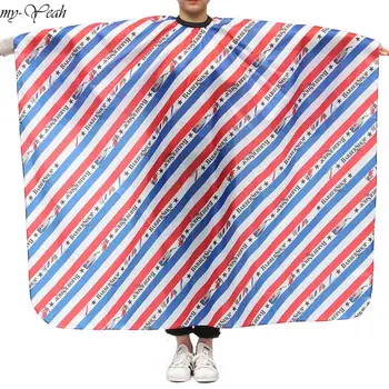 

2 Styles Pro Salon Stripe Hairdressing Cape Barber Hairdresser Haircutting Wrap Waterproof Cover Gown Apron Hairstylist Cloth