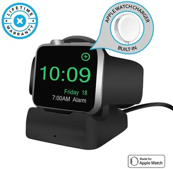 

Charger Stand with Built-in Magnetic Charging Cable, Compatible with Apple Watch Series 3, Series 2, and Series 1-3.28 ft Cable