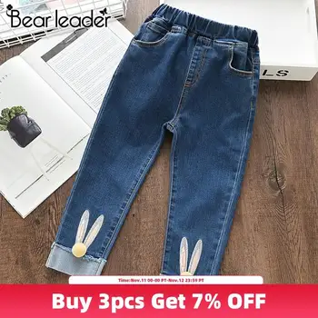 

Bear Leader Casual Baby Girl Jeans Girls Autumn Winter Denim Pants Kids Jeans Kids Trousers for Teenagers Ripped Jeans 2-7Years