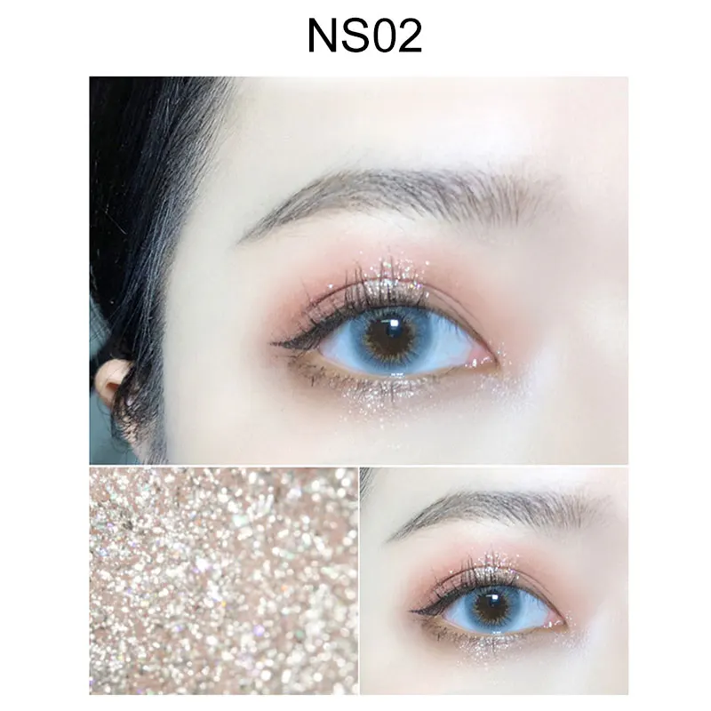 02 Liquid Eyeshadow Shimmering Glitter High Glossy Long Lasting Eye Shadow LDO99 - Цвет: 02